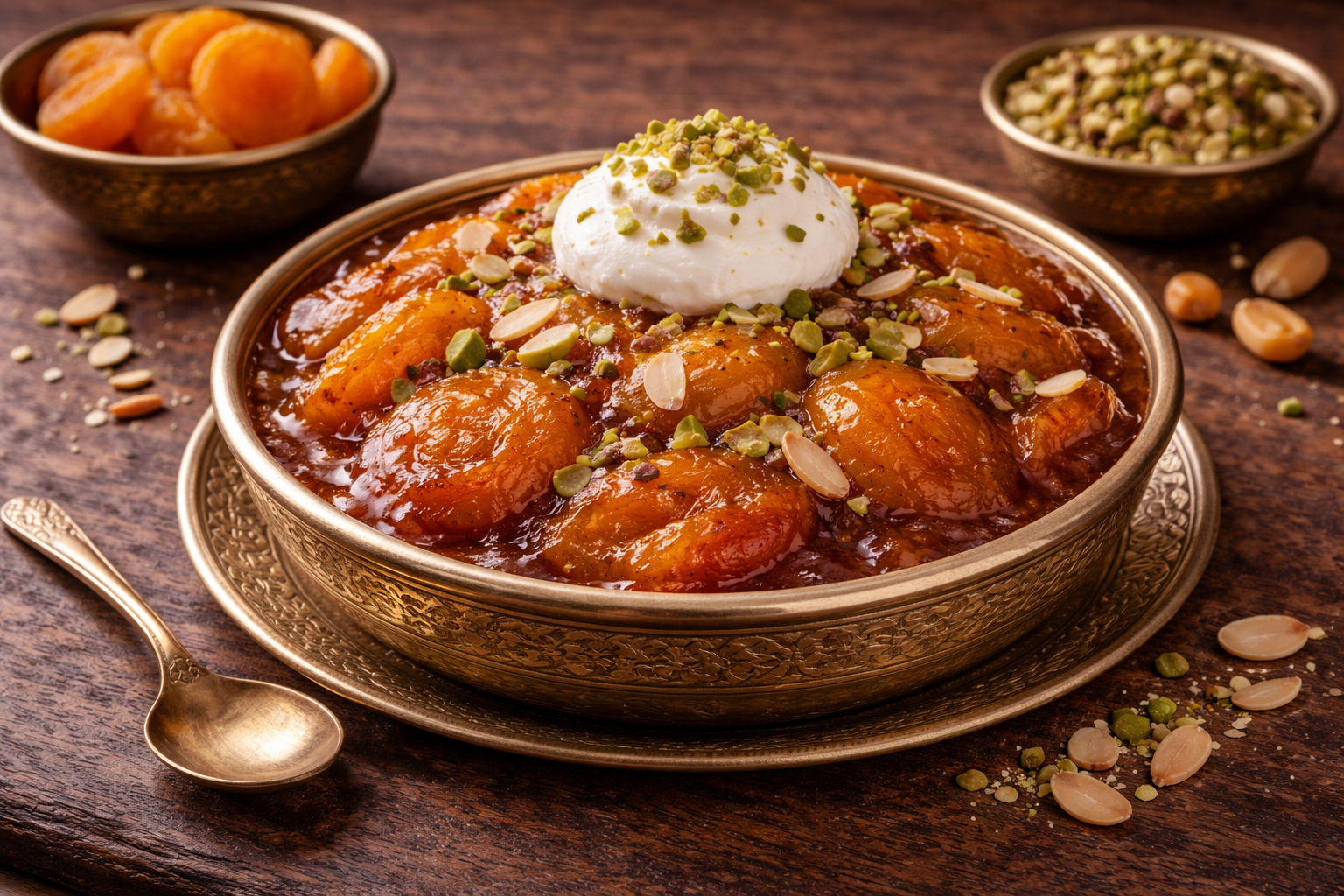 Qubbani ka Meetha - traditional Hyderabadi apricot dessert